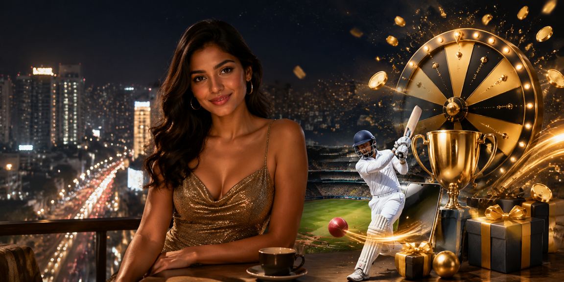 Street scene of Bangalore MG Road with cricket and betting atmosphere